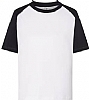 Camiseta Urban Baseball Infantil JHK - Color Blanco / Negro