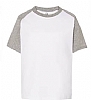 Camiseta Urban Baseball Infantil JHK - Color Blanco / Gris Mezcla