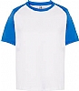 Camiseta Urban Baseball Infantil JHK - Color Blanco / Royal
