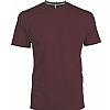 Camiseta Manga Corta Hombre Kariban - Color Vino