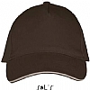 Gorra Long Beach Sols - Color Chocolate / Beige