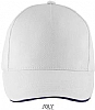 Gorra Long Beach Sols - Color Blanco / Marino