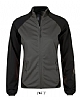 Chaqueta Soft Shell Rollings Mujer Sols - Color Gris Oscuro/Negro