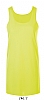 Vestido De Mujer Cocktail Sols - Color Amarillo Neon