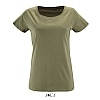 Camiseta Algodon Biologico Mujer Milo Sols - Color Kaki