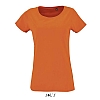 Camiseta Algodon Biologico Mujer Milo Sols - Color Naranja