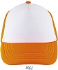 Gorra Infantil Bubble Sols - Color Blanco / Naranja Fluor