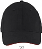 Gorra Solar Sols - Color Negro / Rojo