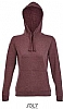 Sudadera Mujer Spencer Sols - Color Oxblood Jaspeado