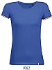 Camiseta Rainbow Mujer Sols - Color Royal / Verde Pradera