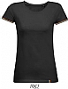 Camiseta Rainbow Mujer Sols - Color Negro / Multicolor