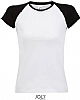 Camiseta Mujer Milky Sols - Color Blanco / Negro