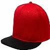 Gorra 6 Paneles Visera Plana Mukua Velilla - Color 1212 Red/Black