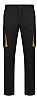 Pantalon Labolar Stretch Bicolor Velilla - Color Negro / Amarillo - 00/17
