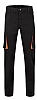 Pantalon Labolar Stretch Bicolor Velilla - Color Negro / Naranja - 00/16