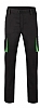 Pantalon Labolar Stretch Bicolor Velilla - Color Negro / Verde Lima - 00/25