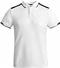 Polo Tecnico Manga Corta Hombre Tamil Roly - Color Blanco/Negro