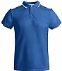 Polo Tecnico Manga Corta Infantil Tamil Roly - Color Royal/Blanco