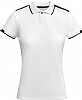 Polo Tecnico Manga Corta Tamil Woman Roly - Color Blanco/Negro