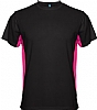 Camiseta Tecnica Tokyo Roly - Color Negro/Fucsia