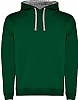 Sudadera Capucha Urban Roly - Color 5658 Verde Botella/Gris Vigore