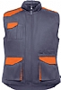 Chaleco Laboral Armada Roly - Color Naranja/Plomo