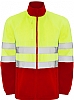 Chaqueta Polar Alta Visibilidad Altair Roly - Color Rojo Laboral/Amarillo Fluor