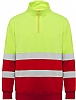 Sudadera Alta Visibilidad Spica Roly - Color Rojo Laboral/Amarillo Fluor