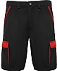 Pantalon Corto Laboral Tahoe Roly - Color Negro / Rojo
