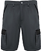 Pantalon Corto Laboral Tahoe Roly - Color Plomo / Negro