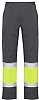 Pantalon de Trabajo Alta Visibilidad Naos Roly - Color Plomo / Amarillo Fluor