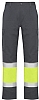 Pantalon de Trabajo Alta Visibilidad Naos Roly - Color Plomo / Amarillo Fluor