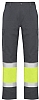 Pantalon Laboral Alta Visibilidad Soan Roly - Color Plomo / Amarillo Fluor