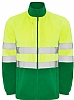 Chaqueta Polar Alta Visibilidad Altair Roly - Color Verde Jardin / Amarillo Fluor