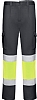 Pantalon Alta Visibilidad Daily Strech Roly - Color Plomo / Amarillo Fluor
