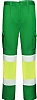 Pantalon Alta Visibilidad Daily Strech Roly - Color Verde Jardin / Amarillo Fluor