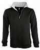 Sudadera Media Cremallera Scott Sols - Color Negro