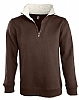 Sudadera Media Cremallera Scott Sols - Color Chocolate