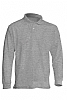 Polo Manga Larga Regular JHK - Color Gris Jaspeado