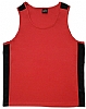 Camiseta Tirantes Running CROSSFIRE - Color Rojo / Negro