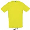 Camiseta Tecnica Sporty Sols - Color Amarillo Neon