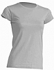 Camiseta Premium Mujer JHK - Color Gris Melange