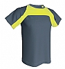 Camiseta Tecnica Armour Aqua Royal - Color Antracita/Amarillo Fluor