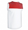 Camiseta Tecnica Sin Mangas Armour Aqua Royal - Color Blanco/Rojo