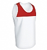 Camiseta Tecnica Tirantes Armour Aqua Royal - Color Blanco/Rojo