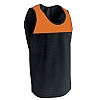 Camiseta Tecnica Tirantes Armour Aqua Royal - Color Negro/Naranja Fluor