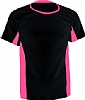 Camiseta Tecnica Atom Acqua Royal - Color Negro/Coral