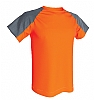Camiseta Tecnica Dynamic Combo Aqua Royal - Color Naranja Flúor/Antracita