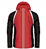 Chaqueta SoftShell Capucha Aqua Royal - Color Rojo/Negro/Blanco