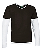 Camiseta Premium Denver Valento - Color Negro/Blanco